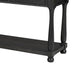 Ginie Sofa Table | 3 Drawers | Black Brown Solid Rubberwood | 60"
