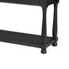 Ginie Sofa Table | 3 Drawers | Black Brown Solid Rubberwood | 60"