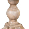 Cherie Round End Table | Light White Washed Solid Rubberwood | 24"