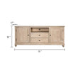 Cherie TV Stand Cabinet | Storage Cabinets | Light White Wash | 72"
