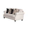 Serra Loveseat | 4 Accent Throw Pillows | Light Greige Polyester | 67"