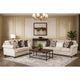 Serra Sofa | 5 Accent Throw Pillows | Soft Greige Polyester | 87"