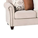 Bonie Sofa | 5 Pillows | Rolled Arms | Taupe Brown Polyester | 87"