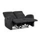 Mey Tab Pull Manual Dual Reclining Loveseat | Dark Gray Polyester | 50"