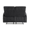 Mey Tab Pull Manual Dual Reclining Loveseat | Dark Gray Polyester | 50"