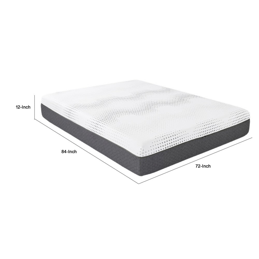 Mea California King Mattress | Firm Green Tea Cool Gel Memory Foam | 12"