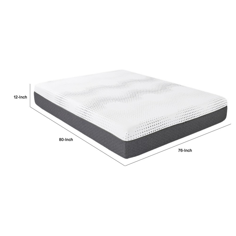 Mea King Size Mattress | Firm Green Tea Cool Gel Memory Foam | 12"