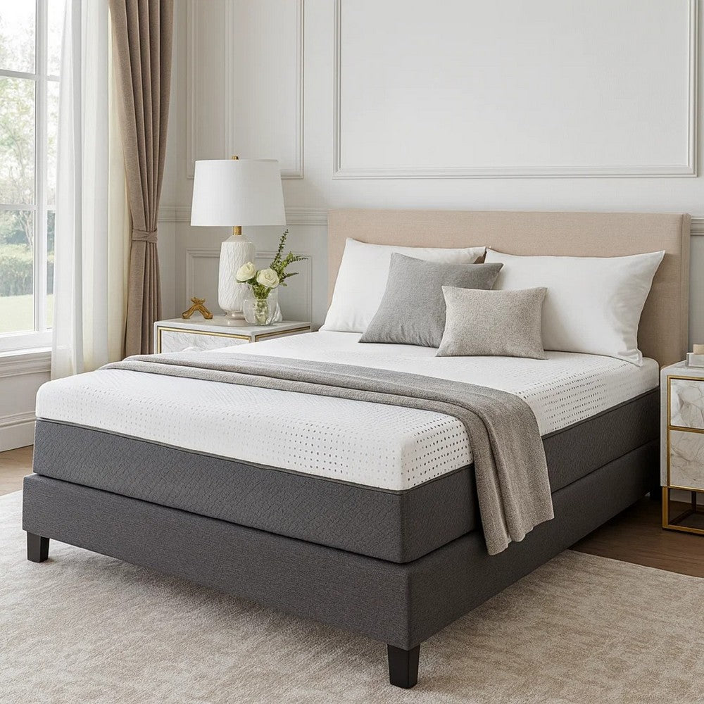 Mea Full Size Mattress | Firm Green Tea Cool Gel Memory Foam | 12"