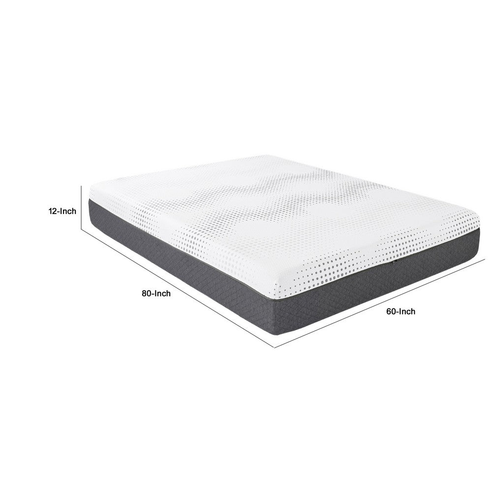 Mea Queen Size Mattress | Firm Green Tea Cool Gel Memory Foam | 12"