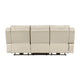 Hem Power Reclining Sofa | 3 Seater | USB & Cupholders | Beige Faux Leather