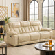 Hem Power Reclining Sofa | 3 Seater | USB & Cupholders | Beige Faux Leather