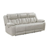 Hem Power Reclining Sofa | 3 Seater | USB & Cupholders | Gray Faux Leather