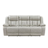 Hem Power Reclining Sofa | 3 Seater | USB & Cupholders | Gray Faux Leather