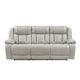 Hem Power Reclining Sofa | 3 Seater | USB & Cupholders | Gray Faux Leather
