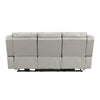 Hem Power Reclining Sofa | 3 Seater | USB & Cupholders | Gray Faux Leather