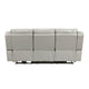 Hem Power Reclining Sofa | 3 Seater | USB & Cupholders | Gray Faux Leather