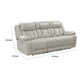 Hem Power Reclining Sofa | 3 Seater | USB & Cupholders | Gray Faux Leather