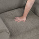 Leroi 3 Seater Sofa | Brown Chenille Padded Seats & Rolled Arms