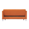 Elina Convertible Pull Out Bed Sofa | 2 Pillows | Drop Back | Orange Velvet