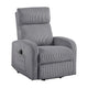 Pary Power Lift Chair | Armrests w Magazine Pocket | Dark Gray Corduroy