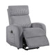 Pary Power Lift Chair | Armrests w Magazine Pocket | Dark Gray Corduroy