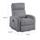 Pary Power Lift Chair | Armrests w Magazine Pocket | Dark Gray Corduroy