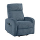 Pary Power Lift Chair | Armrests w Magazine Pocket | Blue Corduroy