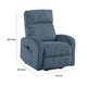 Pary Power Lift Chair | Armrests w Magazine Pocket | Blue Corduroy