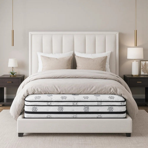 Via King Size Mattress | 4 Layer Hybrid Green Tea Infused Foam | 12"