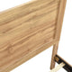 Eby Queen Size Bed | Panel Design | Natural Brown Melamine Laminate