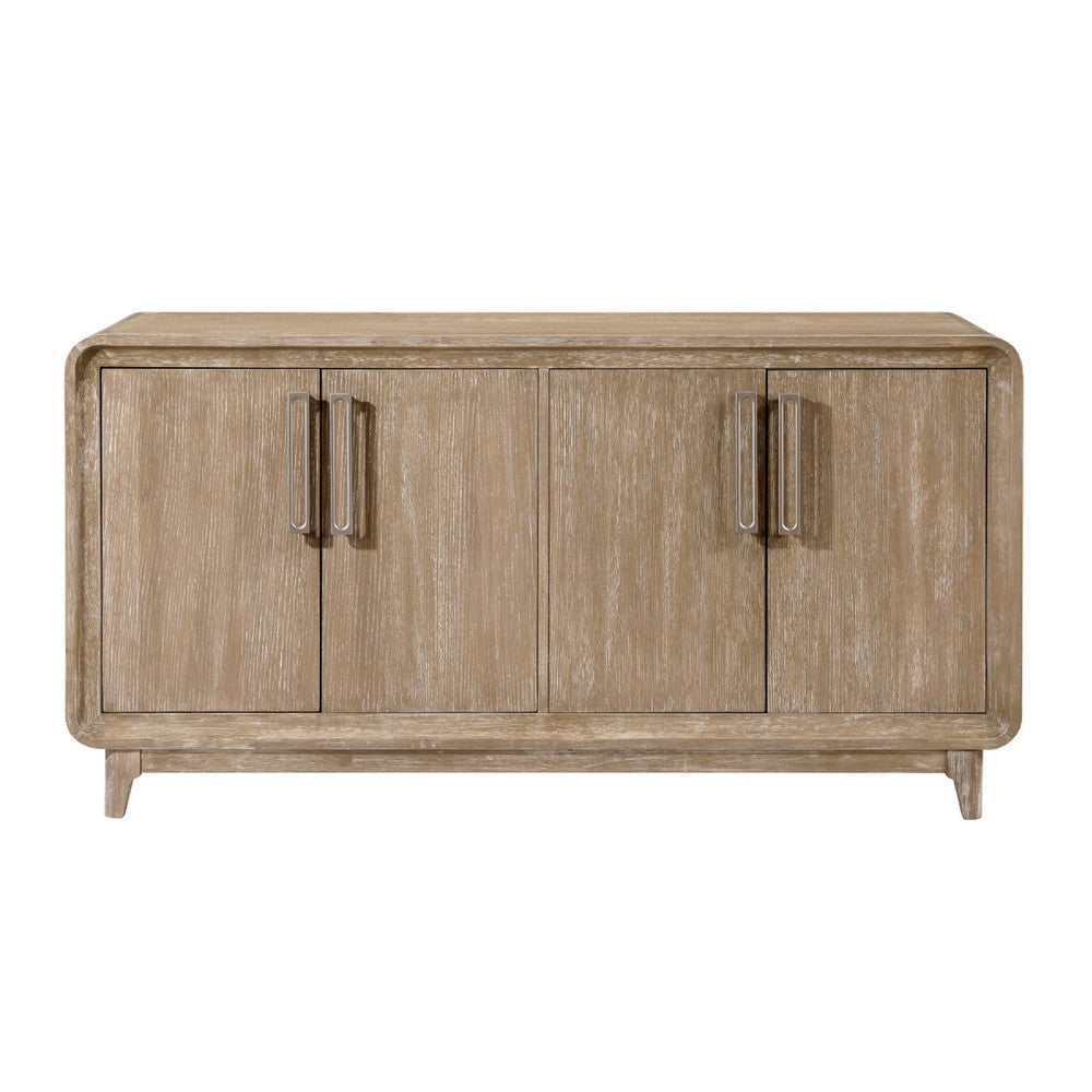 Wily Sideboard Server | 4 Cabinet Doors Adjustable Shelves | Oak Brown