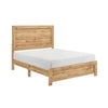 Eby Full Size Bed | Panel Design | Natural Brown Melamine Laminate