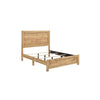 Eby Full Size Bed | Panel Design | Natural Brown Melamine Laminate