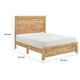 Eby Full Size Bed | Panel Design | Natural Brown Melamine Laminate