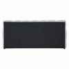 Nah Queen Platform Bed with Bench | Grid Tufted | Channeled Gray Chenille