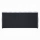 Nah Queen Platform Bed with Bench | Grid Tufted | Channeled Gray Chenille