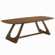 Lery Dining Table | 94" Rectangular Top w Angled Base | Walnut Brown