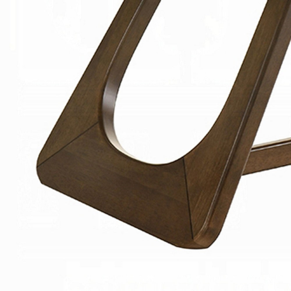 Lery Dining Table | 94" Rectangular Top w Angled Base | Walnut Brown