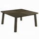 Mery Dining Table | 59" Square Top | Walnut Brown Solid Rubberwood
