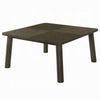 Mery Dining Table | 59" Square Top | Walnut Brown Solid Rubberwood