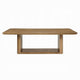 Sery Dining Table | 95" Rectangular Top | Dual Pedestal Base | Brown