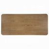 Sery Dining Table | 95" Rectangular Top | Dual Pedestal Base | Brown