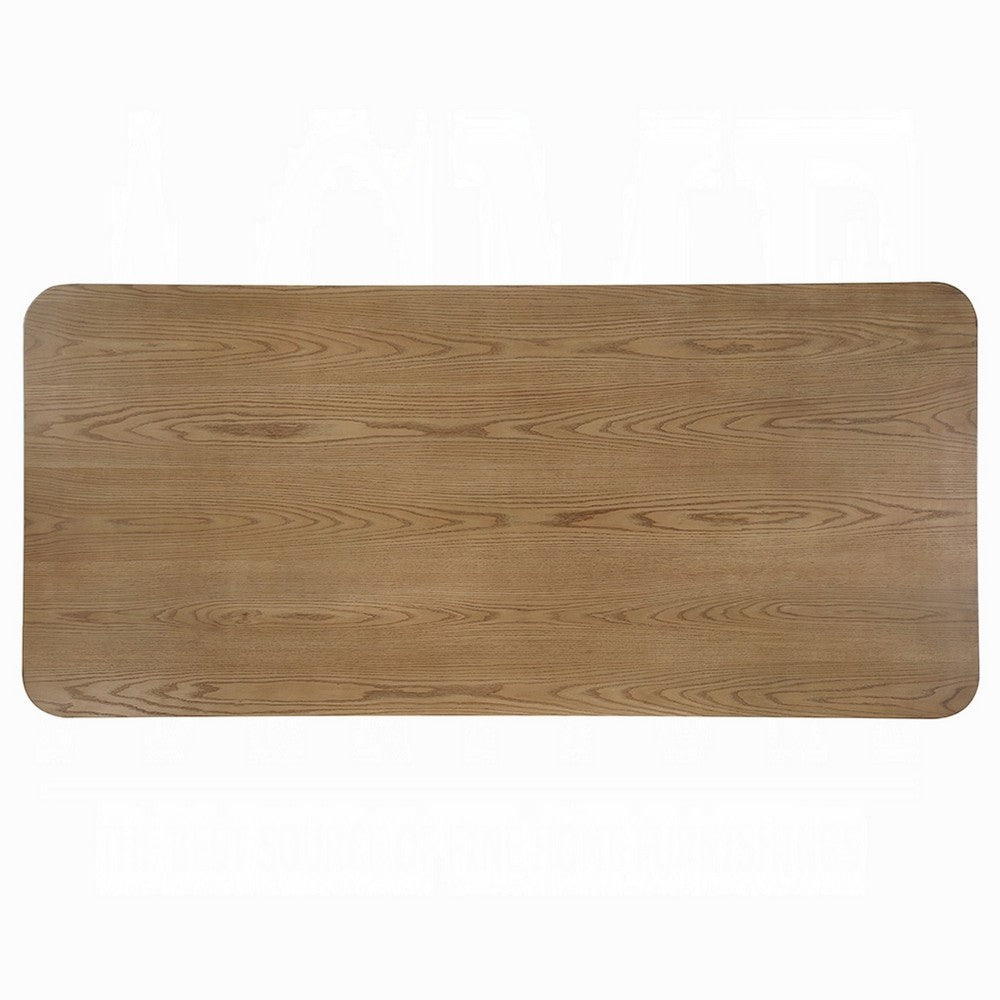 Sery Dining Table | 95" Rectangular Top | Dual Pedestal Base | Brown