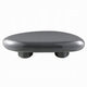 Fory Coffee Table | 46" Oval Top w Low Metal Base | High Gloss Gray
