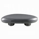 Fory Coffee Table | 46" Oval Top w Low Metal Base | High Gloss Gray