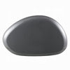 Fory Coffee Table | 46" Oval Top w Low Metal Base | High Gloss Gray