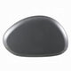 Fory Coffee Table | 46" Oval Top w Low Metal Base | High Gloss Gray