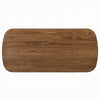 Lina Dining Table | 79" Rectangular | Wide Panel Legs | Walnut Brown Wood