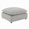 37" Modular Ottoman | Feather Down & Cotton Fill Seat | Beige Boucle