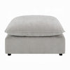 37" Modular Ottoman | Feather Down & Cotton Fill Seat | Beige Boucle